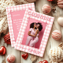 Galentine’s Day Bästa vän Pink Gingham Foto