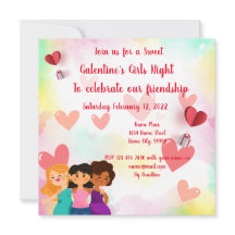 Galentine´s Tjejkväll  Inbjudan