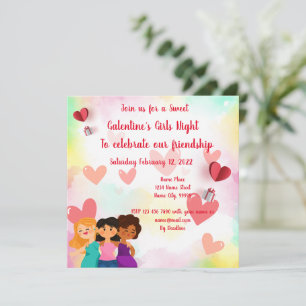 Galentine´s Tjejkväll Inbjudan