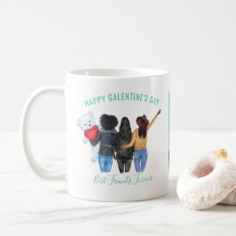 Galentine Valentine | BFF Best Friends Photo Kaffemugg
