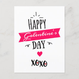 Galentine X ❤ X ❤| Lycklig Galentins dag ❤ Rosa Helg Vykort