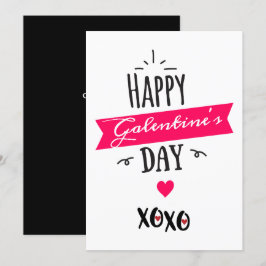 Galentine X ❤ X ❤ | Lycklig Galentins dag ❤ Rosa Julkort