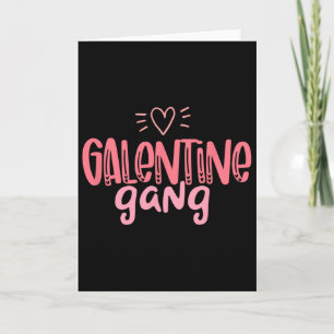 Galentinegänget Glad Valentinekläder  Kort