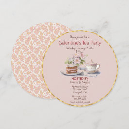 Galentinens dag Tea Party Inbjudningar