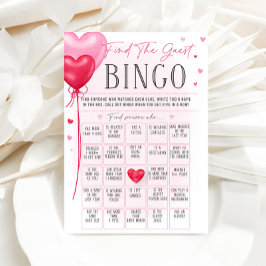 Galentinens Kärlek ligger i Luft Möhippa Bingo Meny