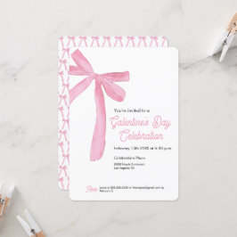 Galentinens Rosa-banematod - modernt modernt Inbjudningar