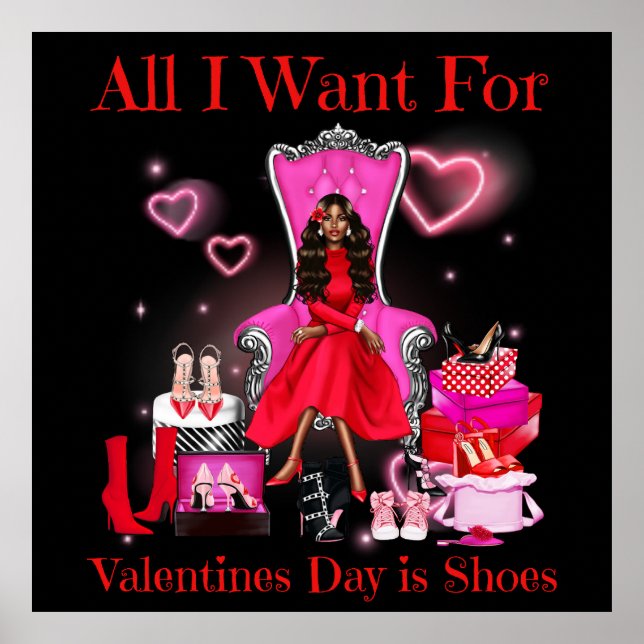 Galentiner Valentineser Kvinnor Galentine Kärlek Poster (Framsidan)