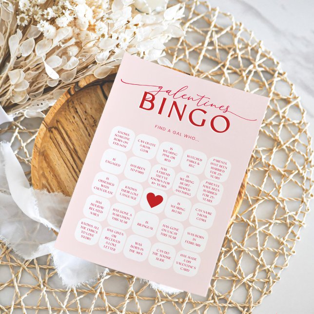 Galentines Bingo Spel Inbjudningar (Skapare uppladdad)