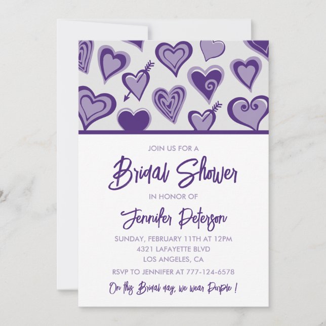 Galentines bröllopsdusch inbjudan Modern (Framsida)