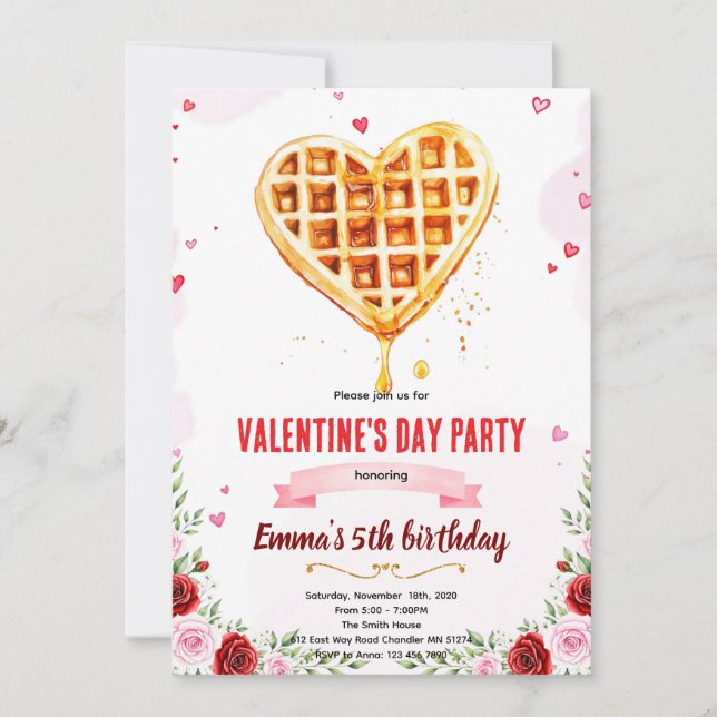 Galentine's Brunch party invitation Inbjudningar (Framsida)