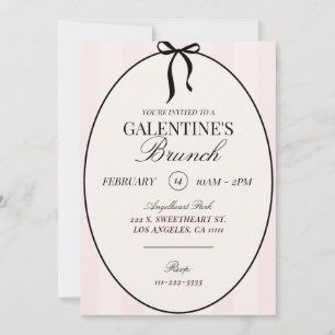 Galentines Brunch Valentiness Party-inbjudan Inbjudningar