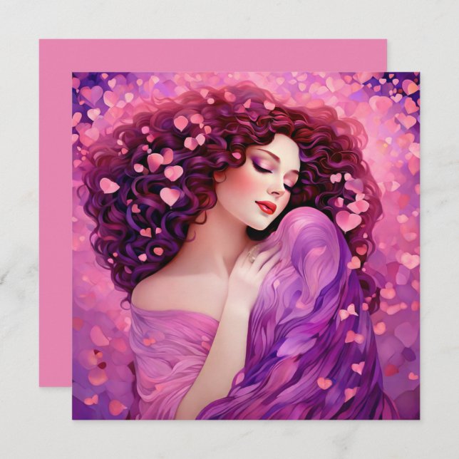 Galentine's Card Julkort (Fram/baksida)