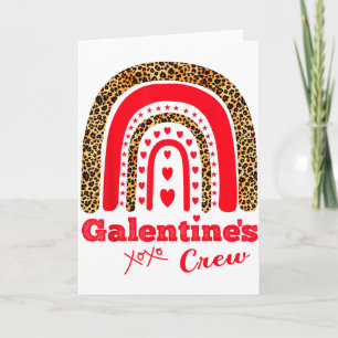 Galentines Crew Alla hjärtans dag Februari Hjärtan Kort