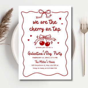 Galentines dag, Valentines fest Tjejernas natt fes Inbjudningar