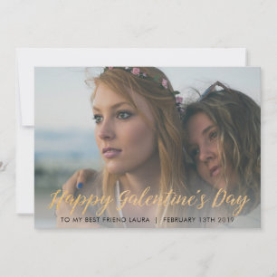 GALEntines-dagars fotokort för bästa vän Julkort