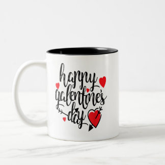 Galentine's Day Alla hjärtans dag Kvinnlig Vänskap Två-Tonad Mugg