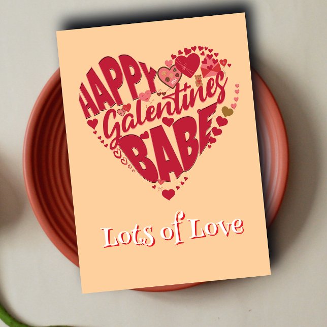 Galentine's Day Anpassad Fotokort Julkort (Skapare uppladdad)
