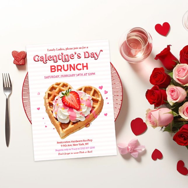 Galentine's Day Brunch Frukost Inbjudan (Skapare uppladdad)