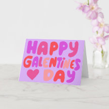 Galentines Day Bubble Brev Rosa Curvy Retro