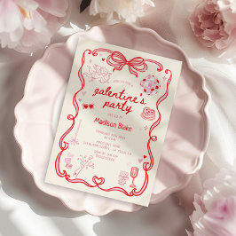Galentine's Day-fest Inbjudningar