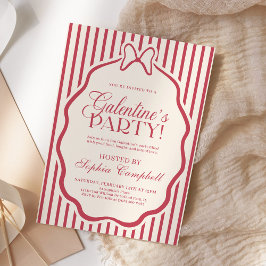 Galentine's Day Flicka Välkomnar Alla Inbjudningar