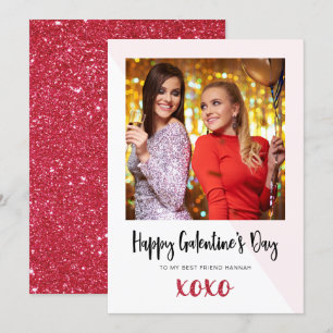Galentine's Day Foto XOXO Kort