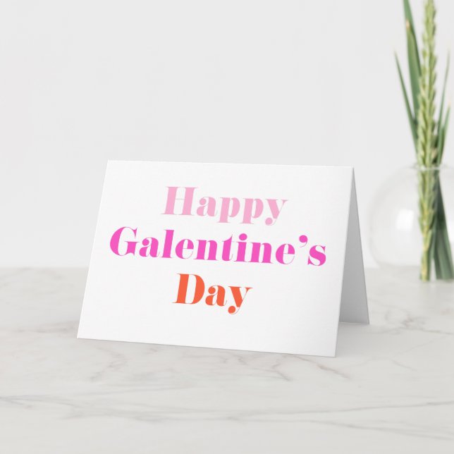 Galentine's Day-kort Kort (Framsida)
