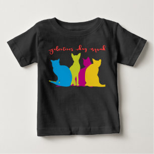 Galentines Day-laget av färgglada kattdamer T Shirt