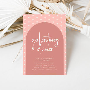 Galentines Day Middag Inbjudan i Valentines day