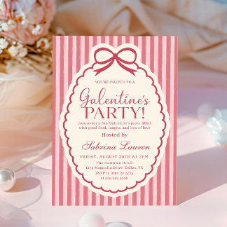 Galentine's Day Party Girls Valentine Invitation Inbjudningar