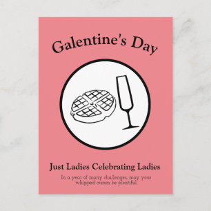 Galentine's Day Postkort Vykort