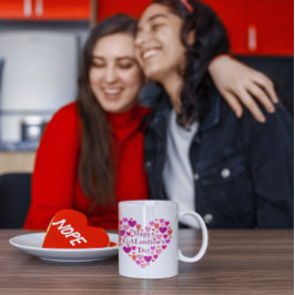 GALentines Day Rosa Hearts Mugg