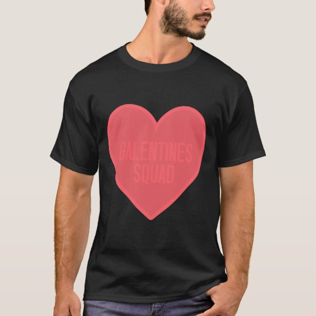 Galentines Day Squad Bff Valentines Day Friendship T Shirt (Framsida)