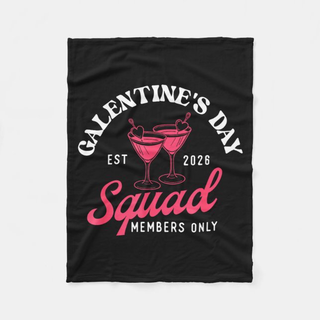 Galentine's Day Squad - Galentine's Day Gals Siste Fleecefilt (Framsidan)