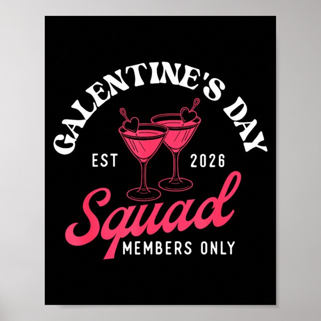 Galentine's Day Squad - Galentine's Day Gals Siste Poster (Framsidan)