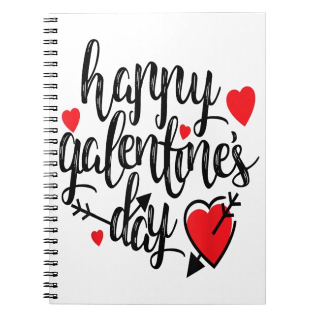 Galentine's Day Valentine's Day Female Friendship Anteckningsbok (Framsidan)