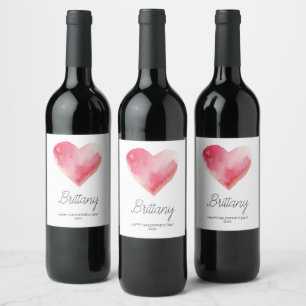 Galentines Day Vänskap Bestie Kärlek Gal Pal Gift Vinflaska Etikett