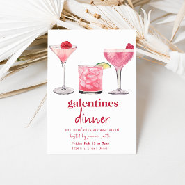 Galentines Dinner Valentine Girls Night Inbjudan