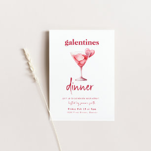 Galentines Dinner Valentine Girls Night Inbjudan