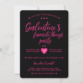 Galentine's Favorite Things Valentine's Party Inbjudningar