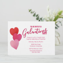 Galentines-fest med 3 hjärtan