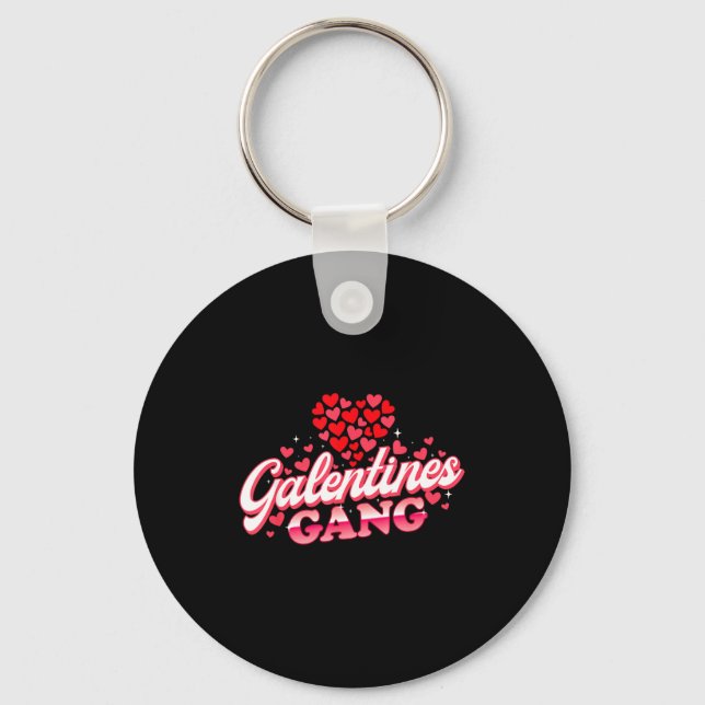 Galentines Gang - Galentine's Day Gals Sisterhood  Nyckelring (Framsida)