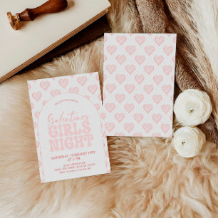 Galentines Girl Night Party Inbjudningar