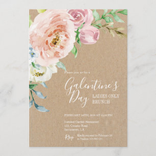 Galentines inbjudan för frunch för dagdamer