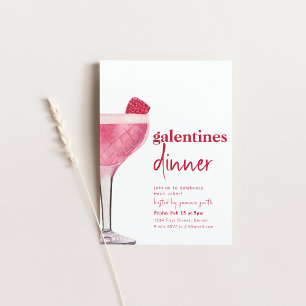 Galentines Middagsbjudning Alla Tjejer Valentinesf Inbjudningar