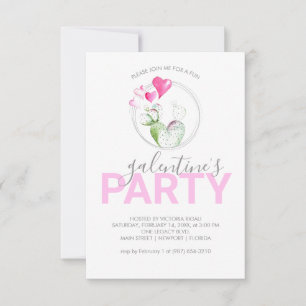 Galentines Online för födelsedagsinbjudningar