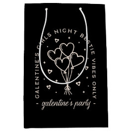 Galentines party bestie-flickor nattsvart