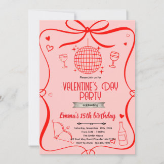 Galentine's party Invitation  Inbjudningar