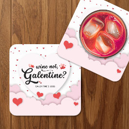 Galentine's  underlägg papper kvadrat