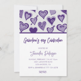 Galentinininbjudan till xoxo-Valentineser är en hj Inbjudningar